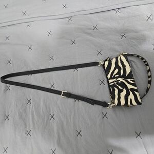 Zebra Print Crossbody Bag